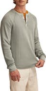 Lucky Brand Birdseye Thermal Henley Top
