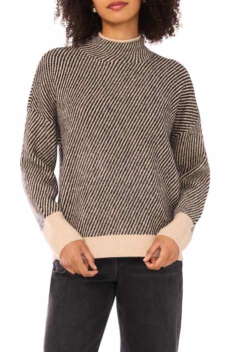 Halogen® Mini Bias Stripe Sweater