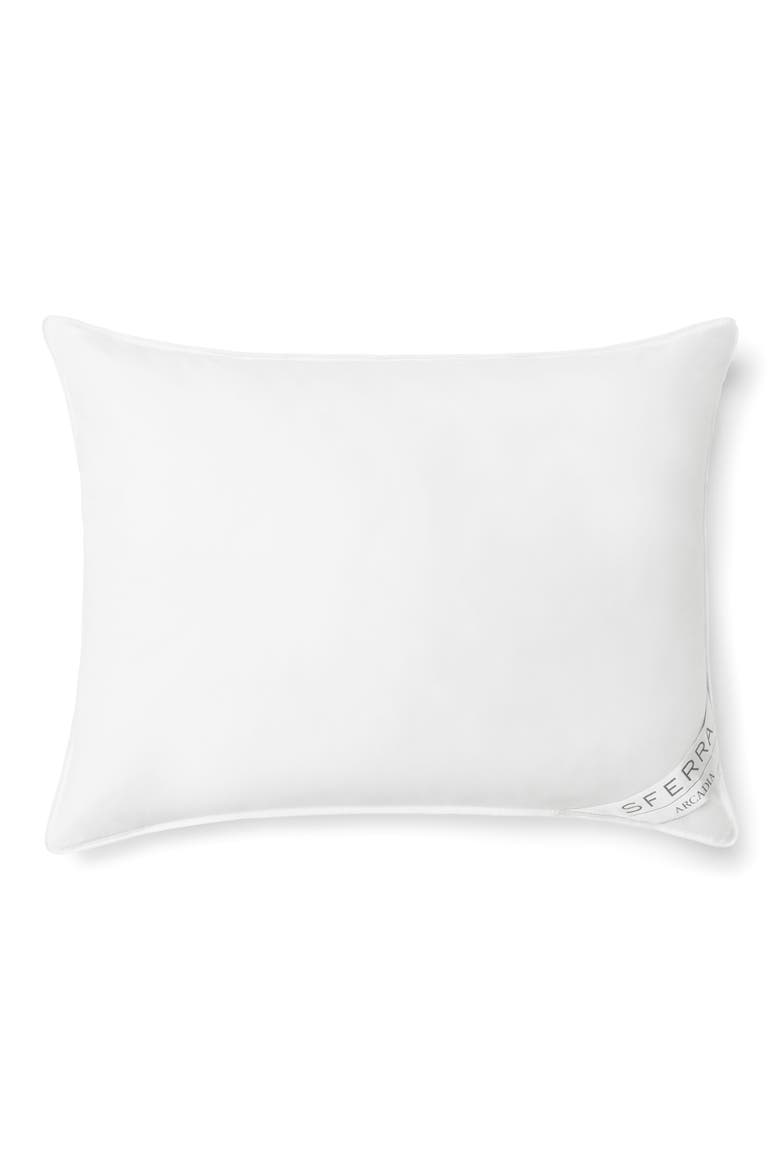 Arcadia Medium Down Alternative Bed Pillow, Main, color, WHITE