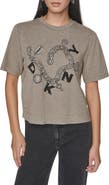 DKNY Charm Bracelet Graphic T-Shirt