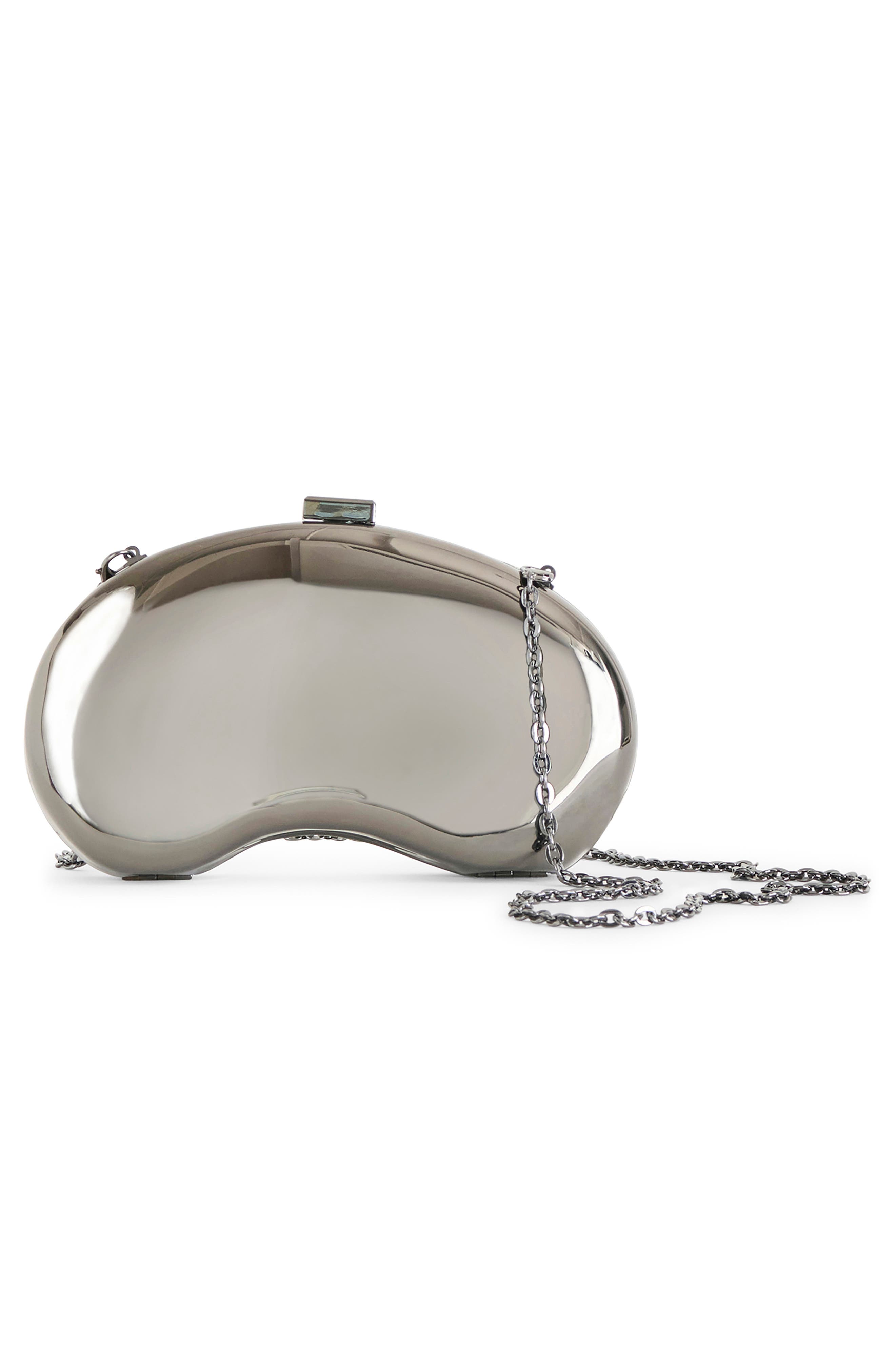 Dolce Vita Ramsey Metallic Frame Clutch, Alternate, color, Pewter