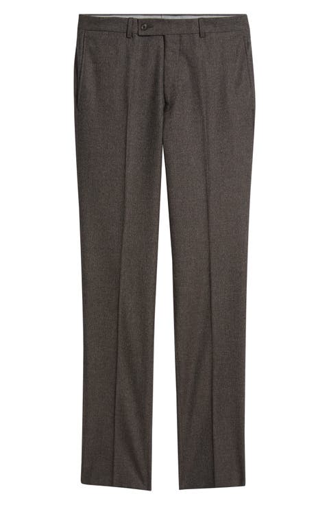 Patrick Flat Front Wool Blend Dress Pants