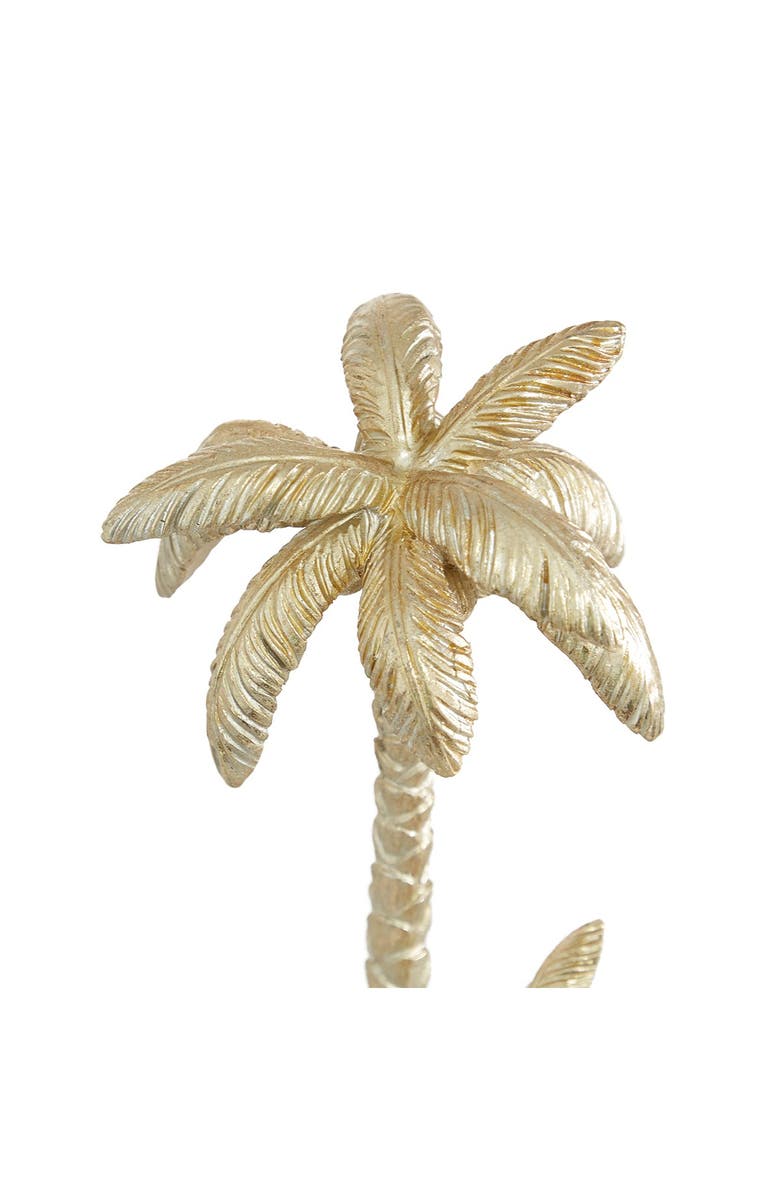WILLOW ROW Palm Tree SculpturePolyresinGold, Alternate, color, Gold