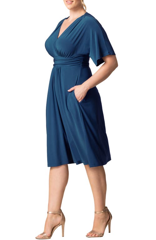 Kiyonna Gia Floral Midi Dress