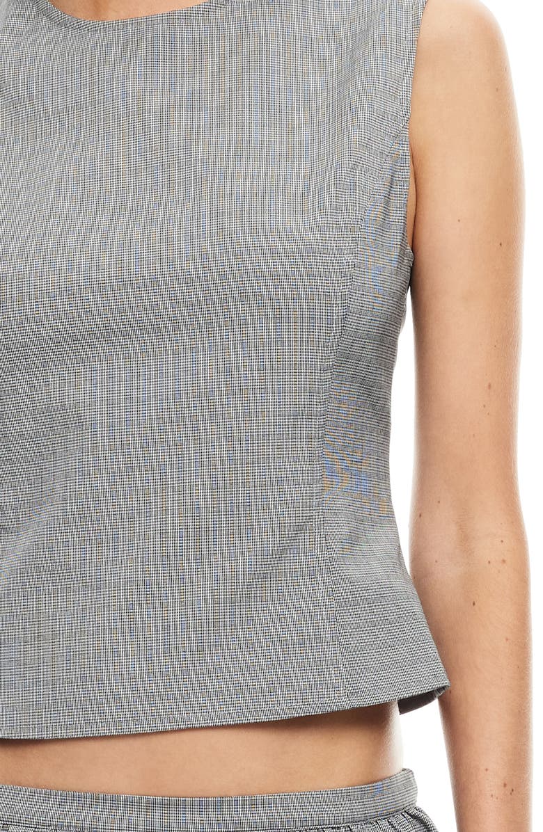 LIONESS Countryside Plaid Backless Top, Alternate, color,