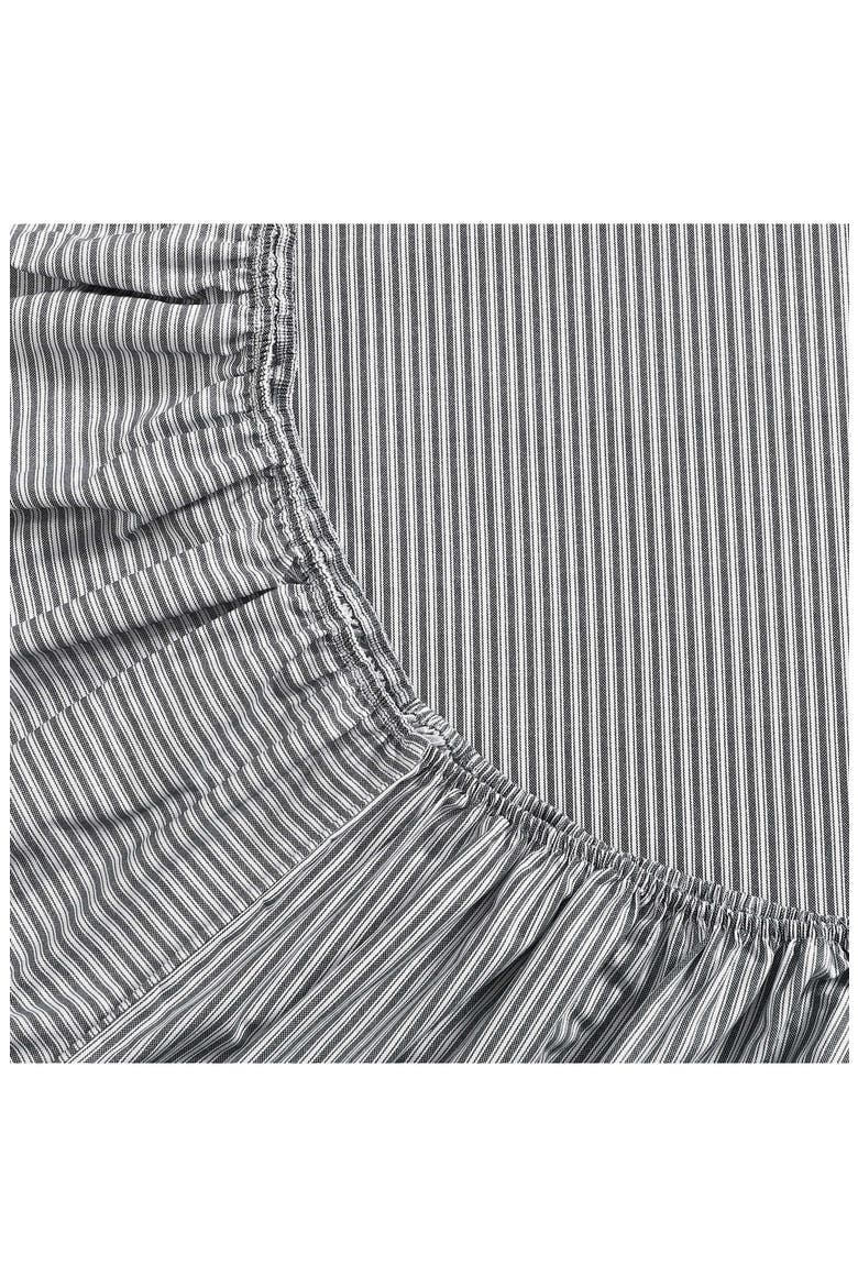 Highland Ticking Stripe Sheet Set, Alternate, color, NAVY