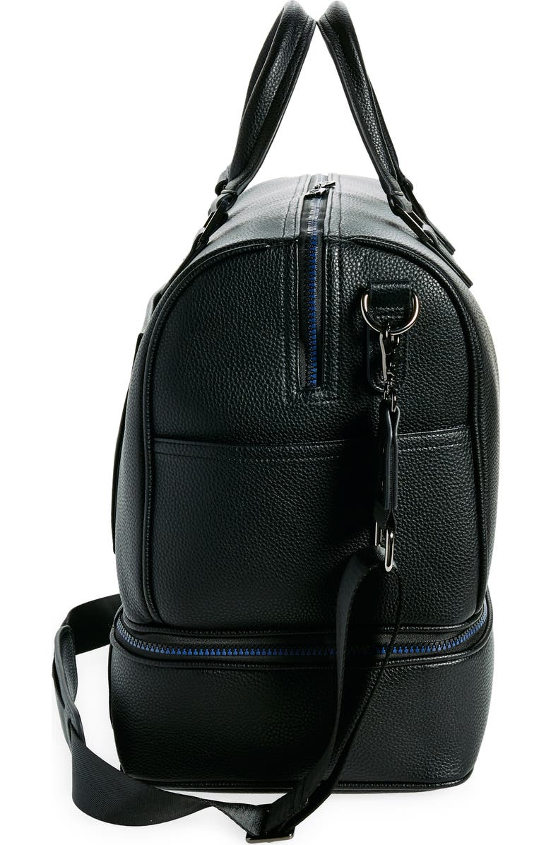 Robert Graham Sixer Zip Bottom Faux Leather Duffle Bag, Alternate, color,