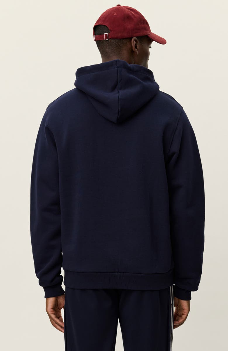 Les Deux Brady Logo Patch Hoodie, Alternate, color, Dark Navy