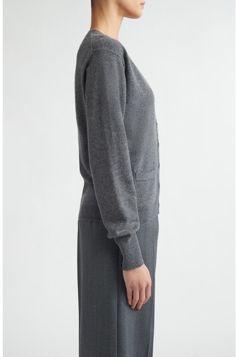 Virgin Wool Cardigan, Alternate, color, DARK GREY