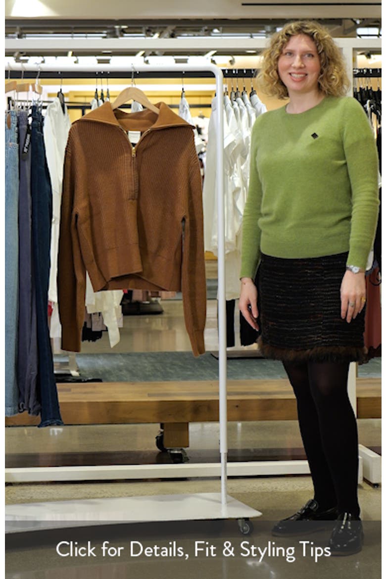 Maura Rib Half Zip Sweater video