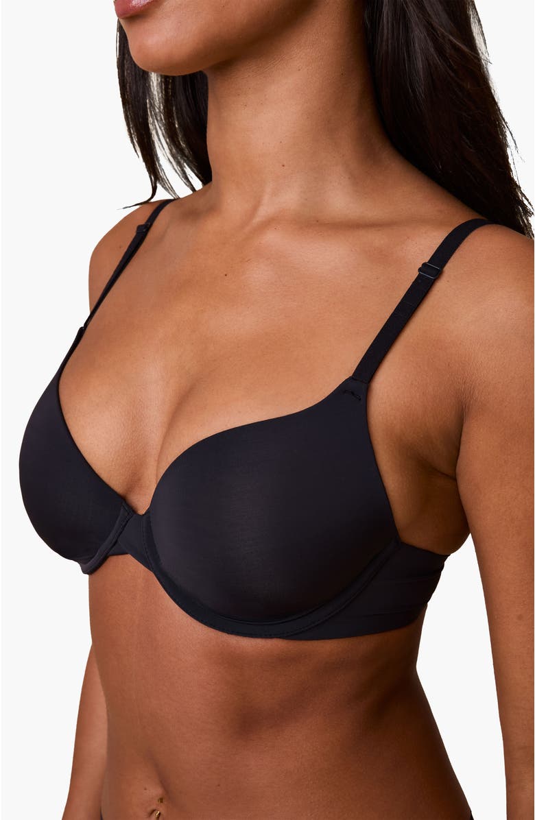 Harper Wilde Base T-Shirt Bra, Alternate, color, Black