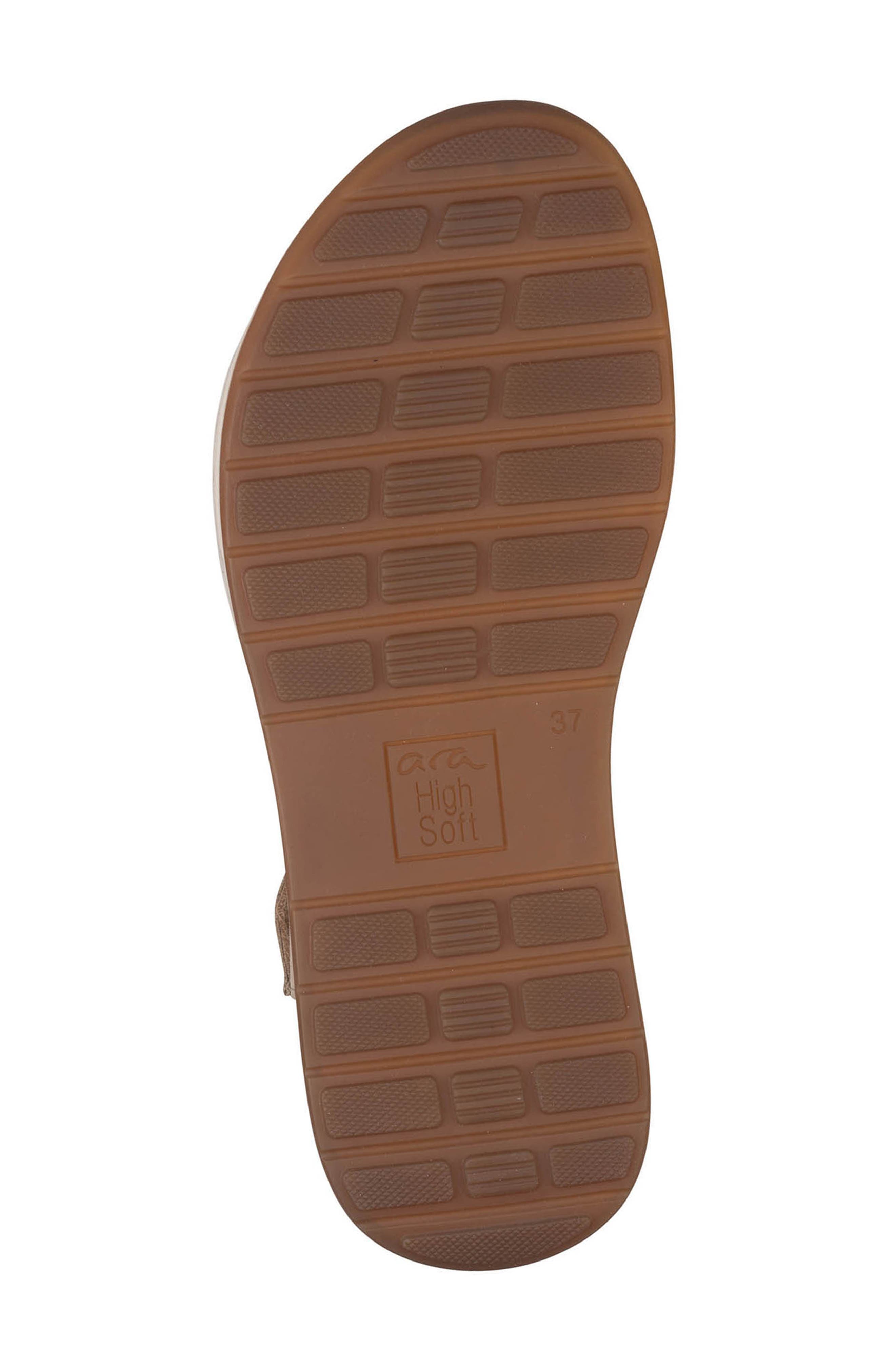ara Oregon 2.0 T-Strap Wedge Sandal, Alternate, color, Sand