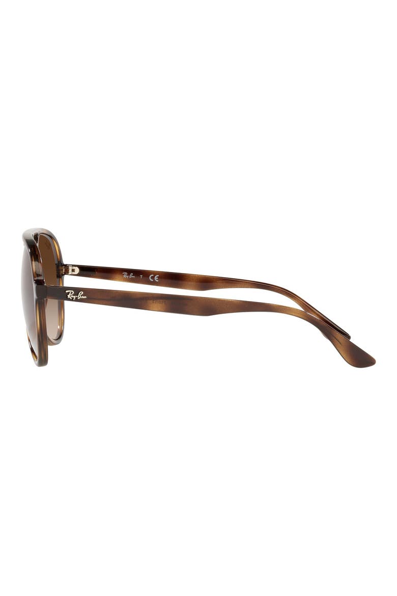 57mm Gradient Aviator Sunglasses, Alternate, color, HAVANA / BROWN GRADIENT
