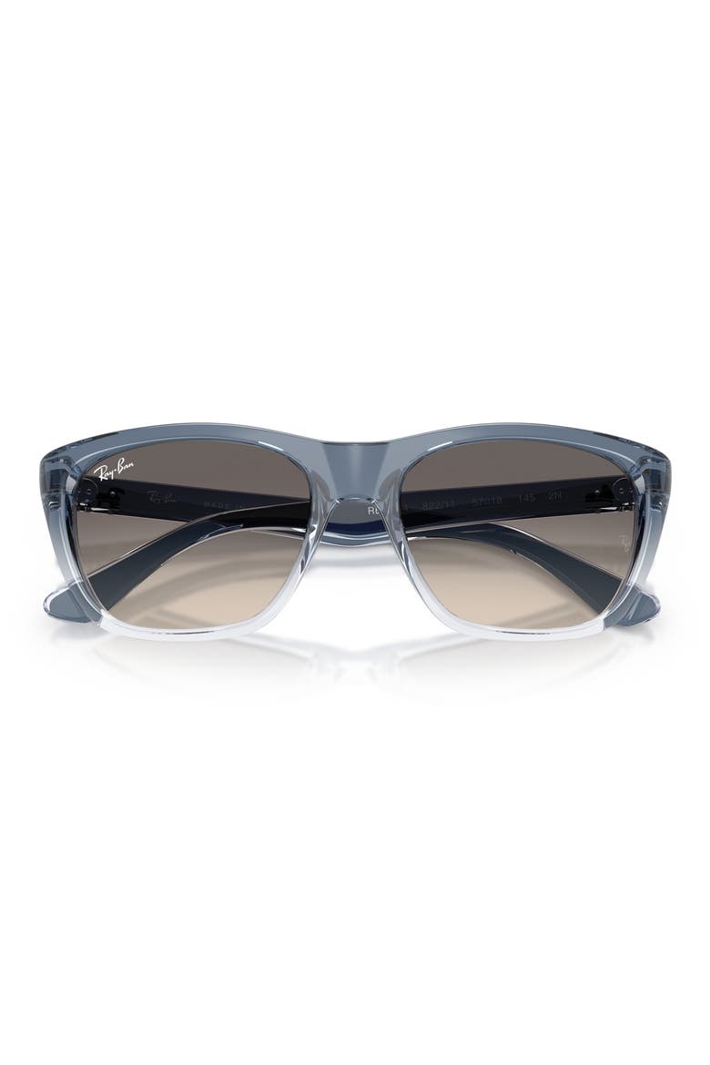 60mm Square Sunglasses, Alternate, color, TRANSPARENT BLUE