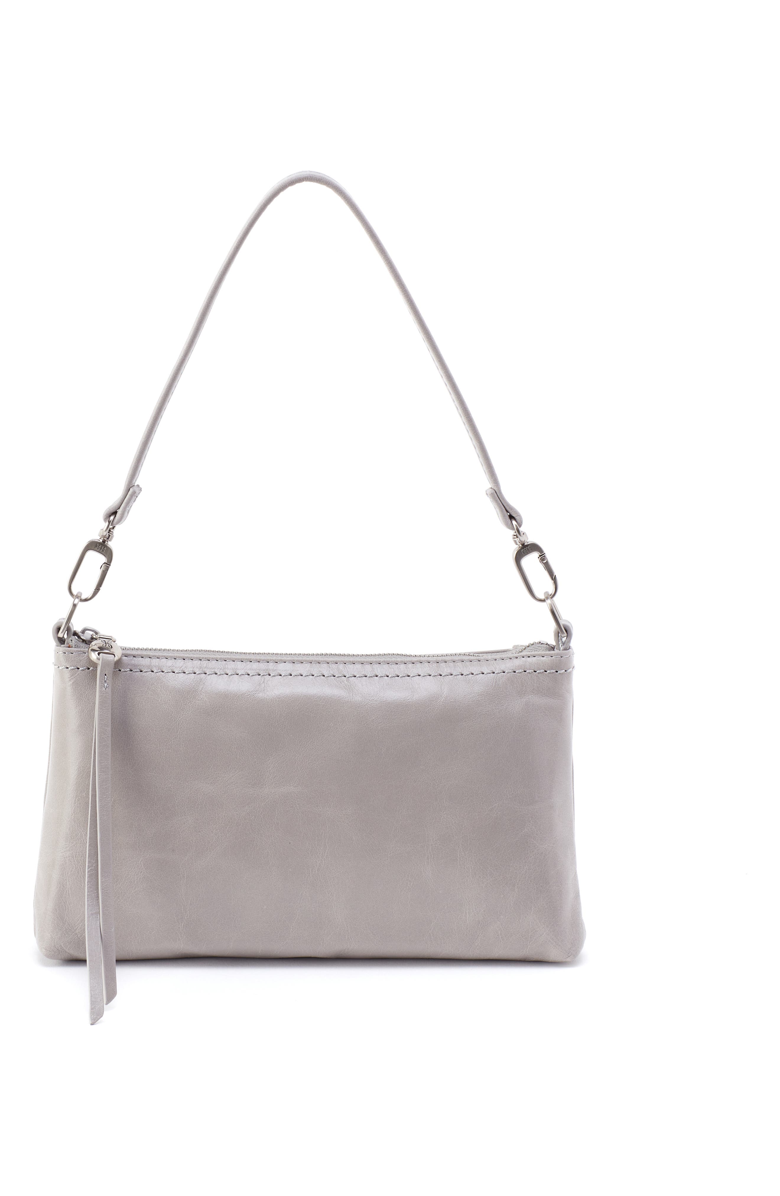 HOBO Darcy Convertible Leather Crossbody Bag, Alternate, color, Light Grey