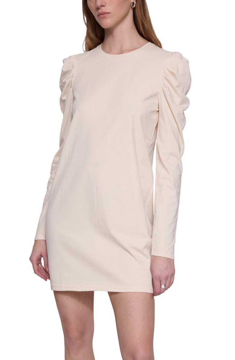 Rebecca Minkoff Janine Puff Long Sleeve Cotton Jersey Minidress, Alternate, color, 