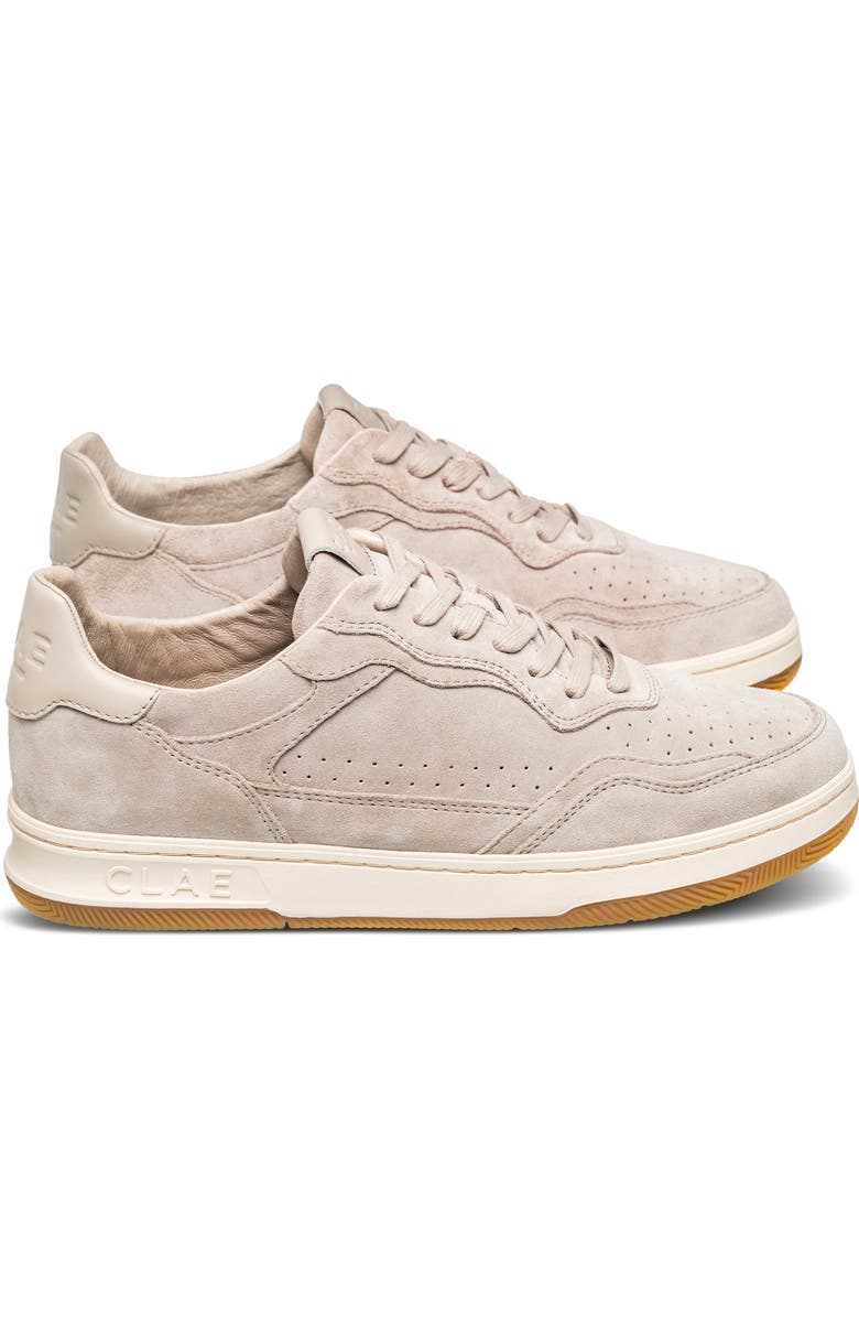CLAE Haywood Leather Sneaker, Alternate, color, Feather Grey Suede