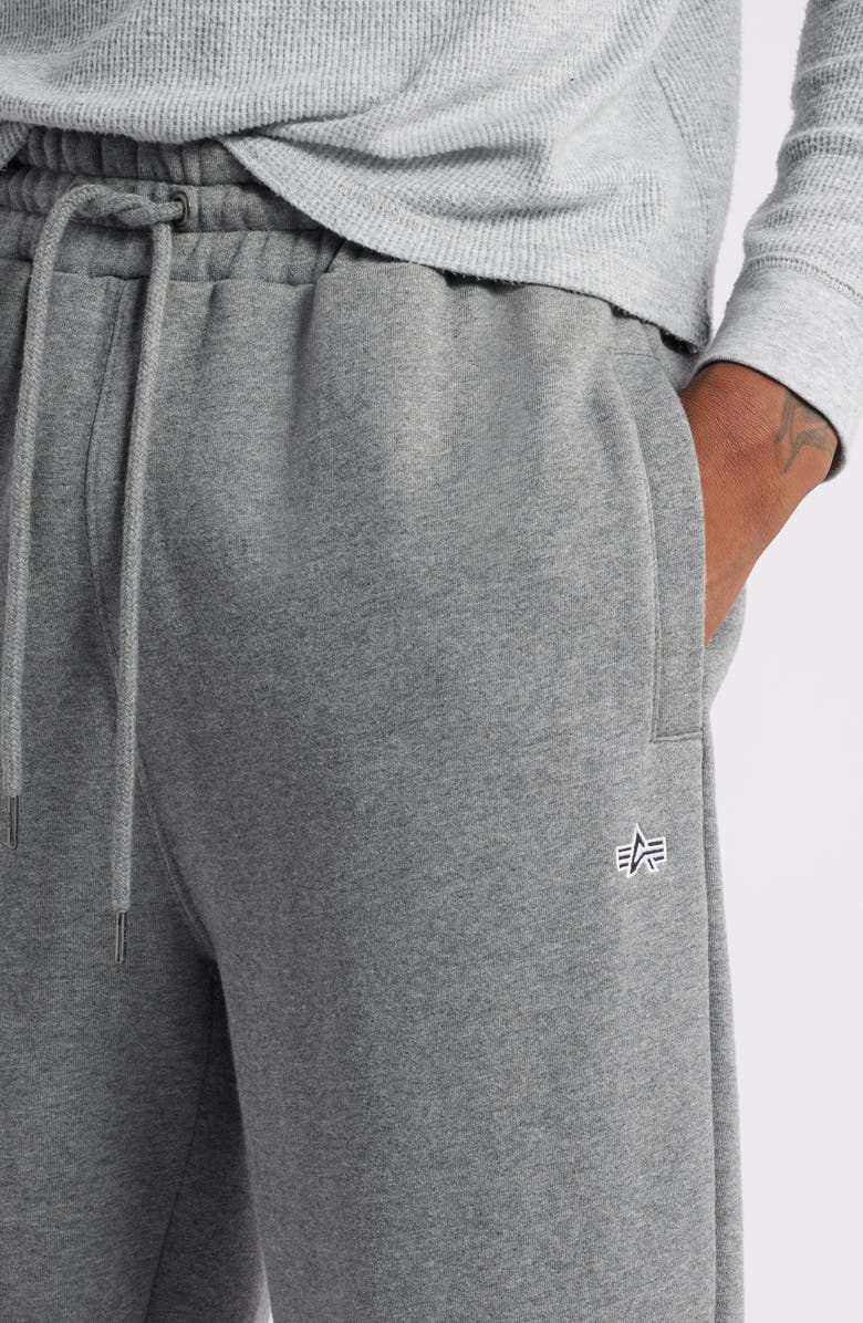 Alpha Industries Essential Drawstring Sweatpants, Alternate, color, Medium Charcoal Heather