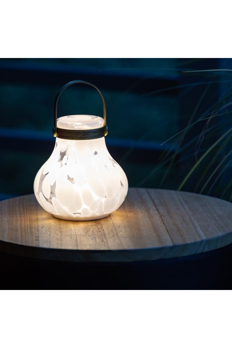 Moondrop Lantern - Rechargeable Glass LED Lantern, Alternate, color, White