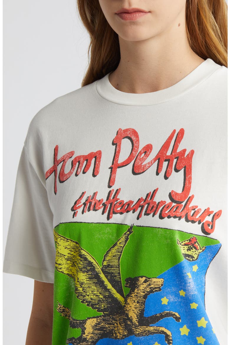 Tom Petty Dogs With Wings Cotton Graphic T-Shirt, Alternate, color, VINTAGE WHITE