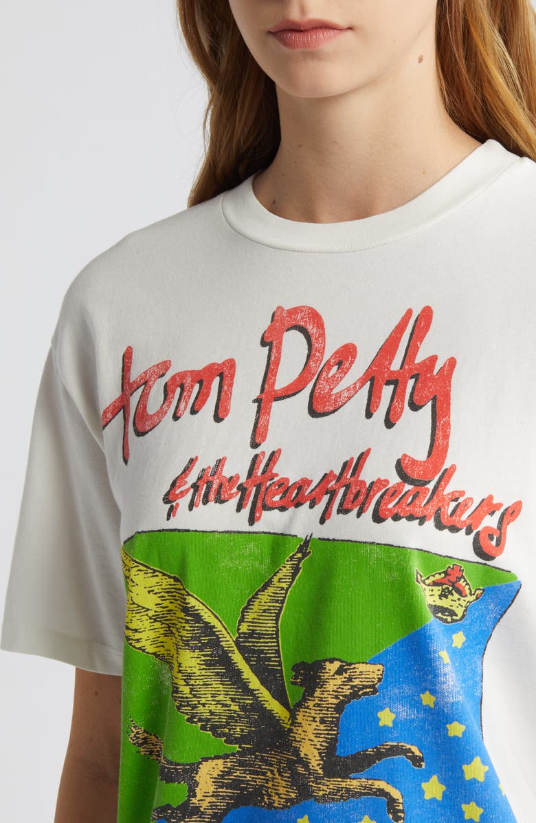 Daydreamer Tom Petty Dogs With Wings Cotton Graphic T-Shirt, Alternate, color,