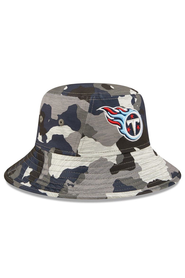 Men's New Era Camo Tennessee Titans 2022 NFL Training Camp Official Bucket Hat, Alternate, color, Camo