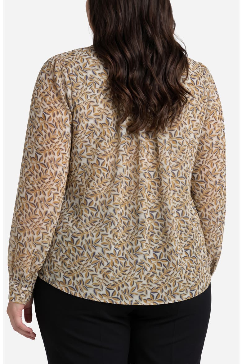 Front Lace-Up Top, Alternate, color, GOLD BLUE MULTI
