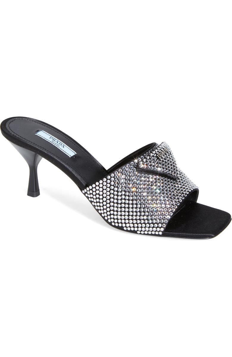 Prada Crystal Sandal, Main, color,