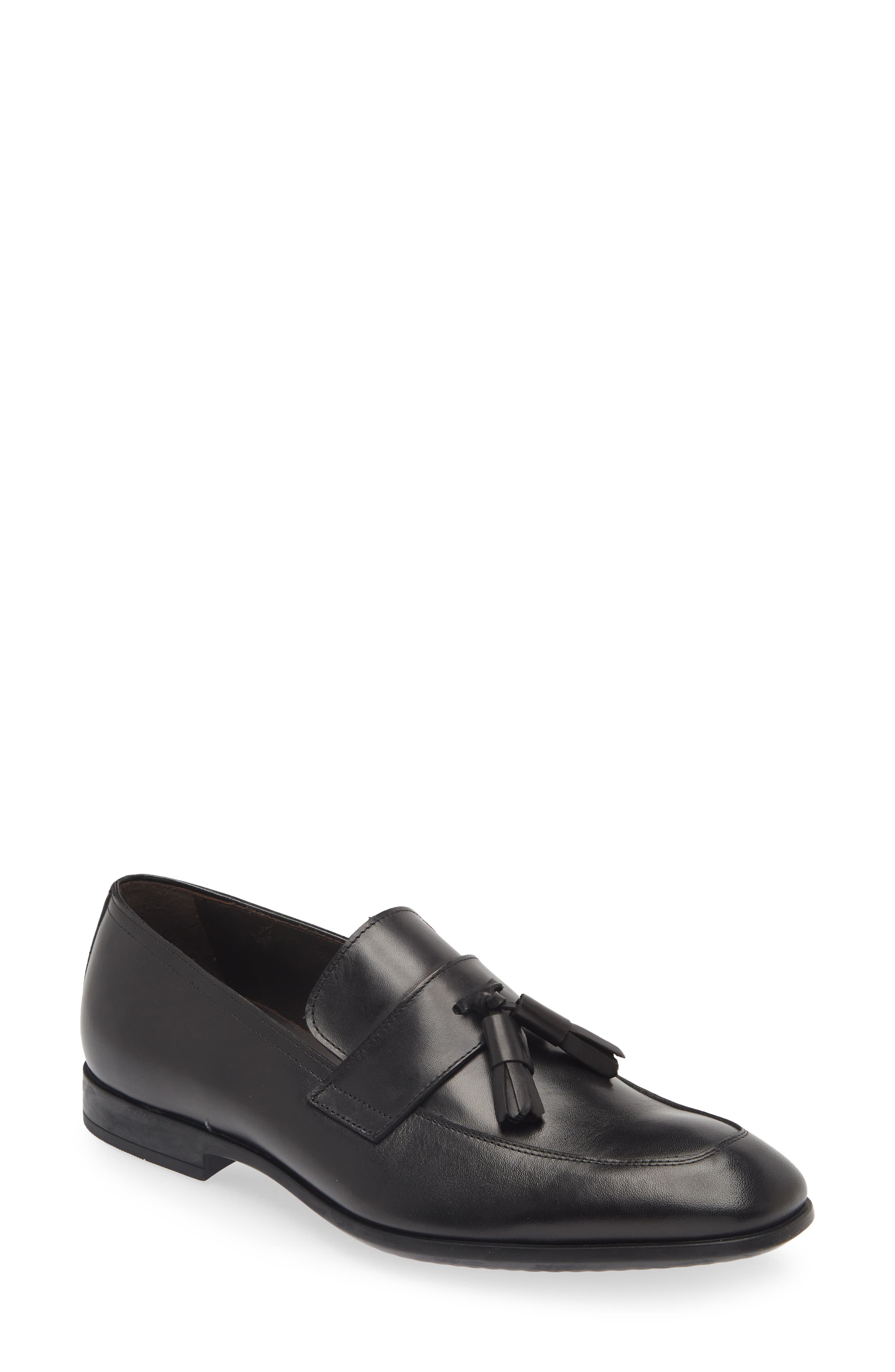 M BY BRUNO MAGLI Glen Tassel Loafer, Main, color, Black