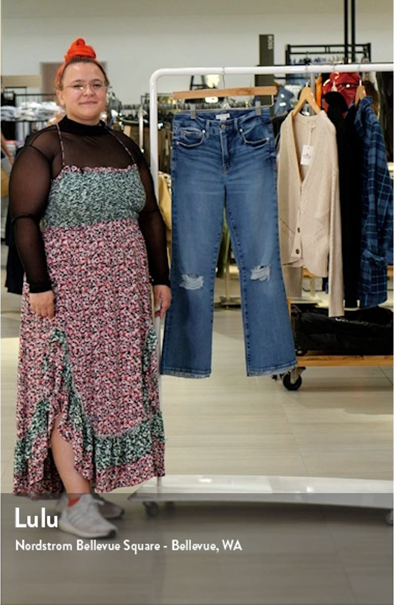 Good Legs Crop Mini Bootcut Jeans, sales video thumbnail