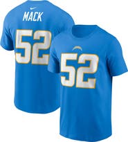 Nike Men's Nike Khalil Mack Powder Blue Los Angeles Chargers Player Name & Number T-Shirt