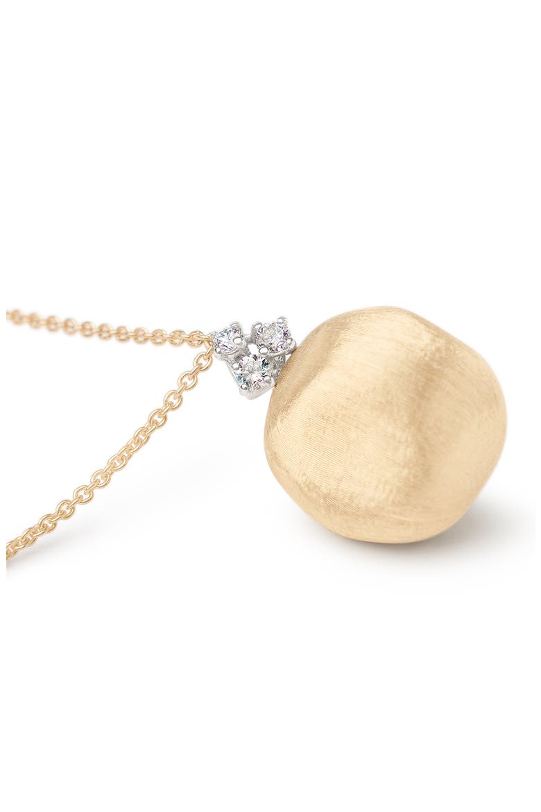 18K Yellow Gold Bead & Diamond Pendant Necklace, Alternate, color, 18K YELLOW GOLD