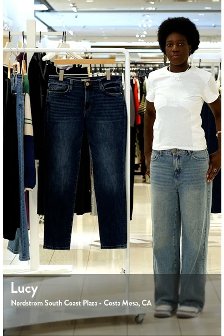 Catherine Mid Rise Boyfriend Jeans video