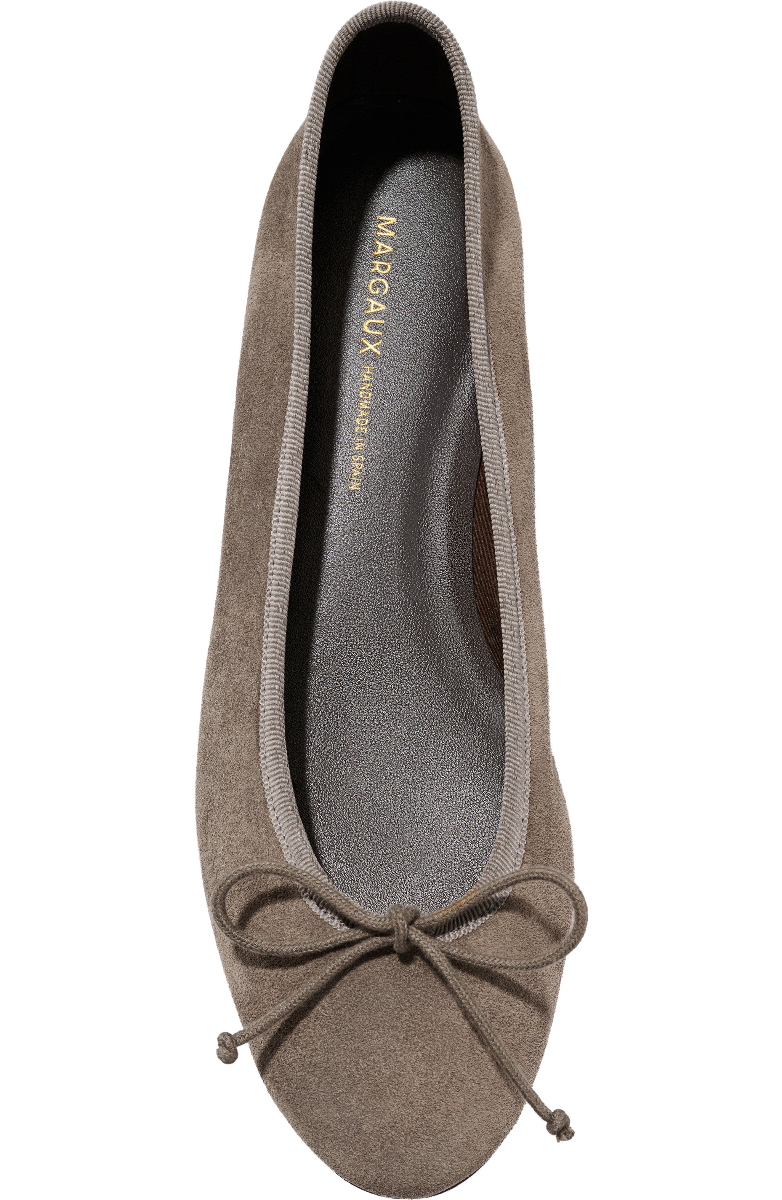 The Demi Flat, Alternate, color, Truffle Suede