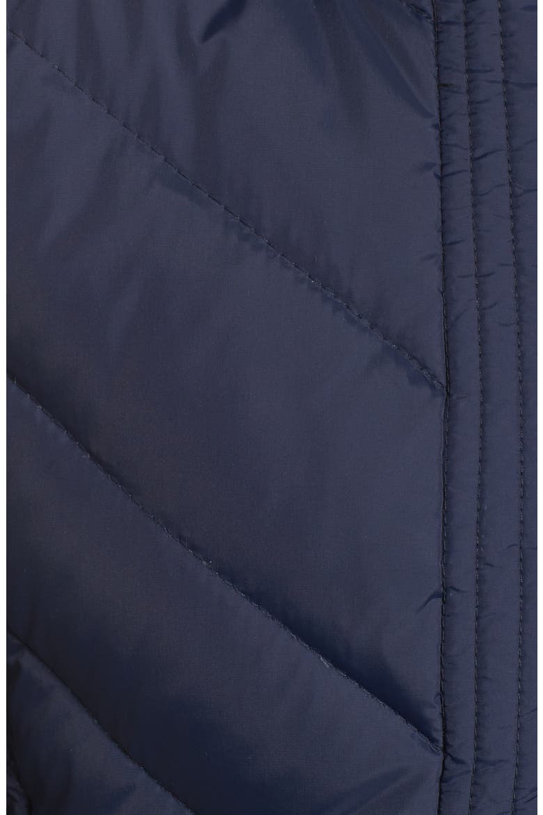 Faux Fur Trim Hooded Jacket, Alternate, color, MIDNIGHT