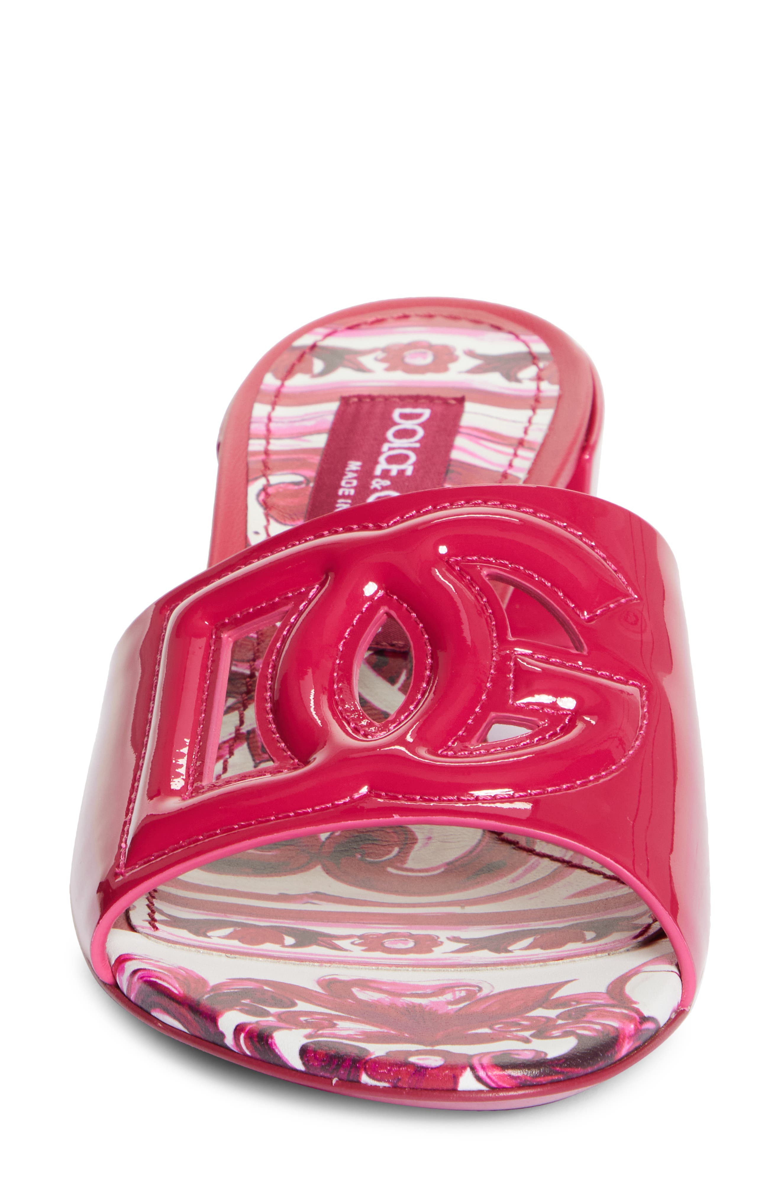 Interlock Logo Slide Sandal, Alternate, color, CYCLAMEN