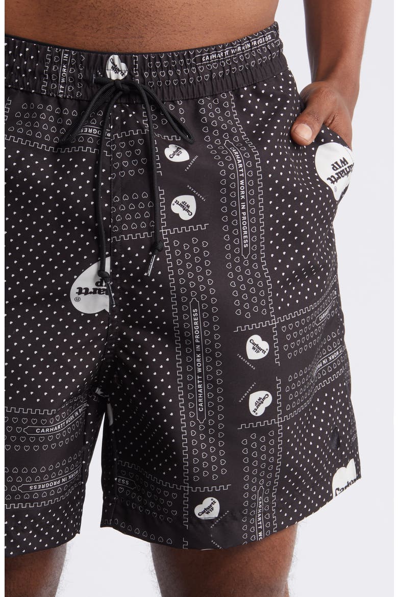 Slater Swim Trunks, Alternate, color, HEART BANDANA PRINT