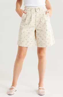 Damson Madder Nova Floral High Waist Denim Shorts
