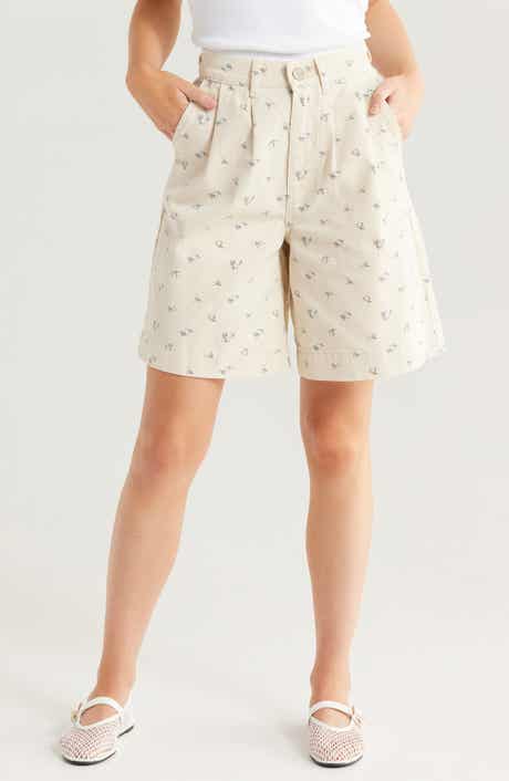 Damson Madder Nova Floral High Waist Denim Shorts
