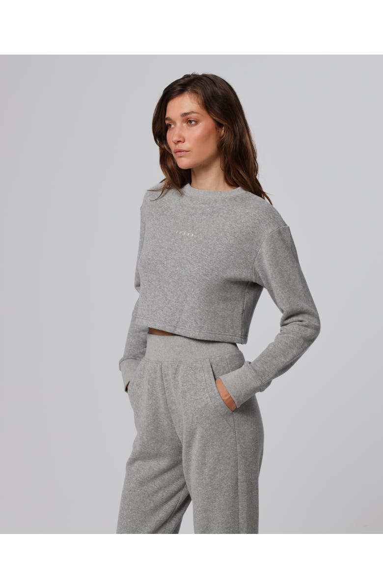 JUANA Off Hours Crewneck Sweater, Alternate, color, Gray