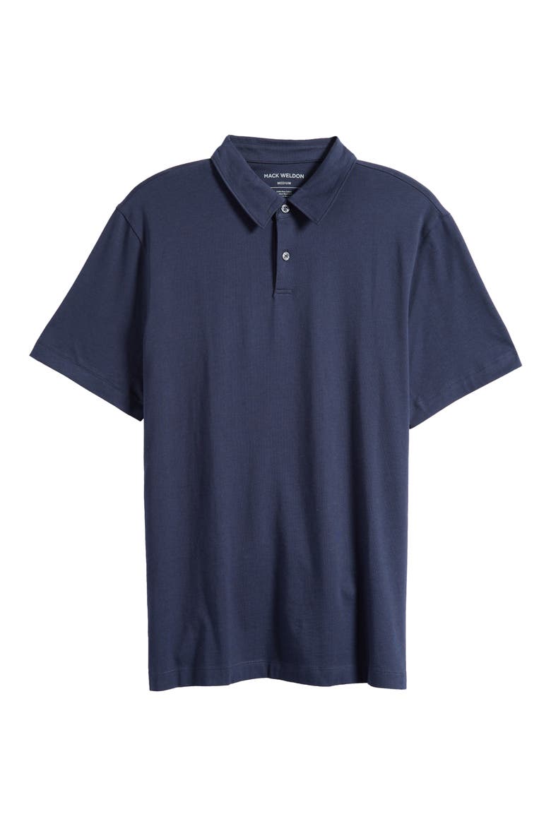 Pima Cotton T-Shirt Polo, Alternate, color, TOTAL ECLIPSE