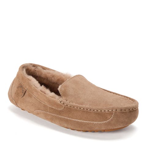 Fireside Melbourne Genuine Shearling Moccasin Slippers