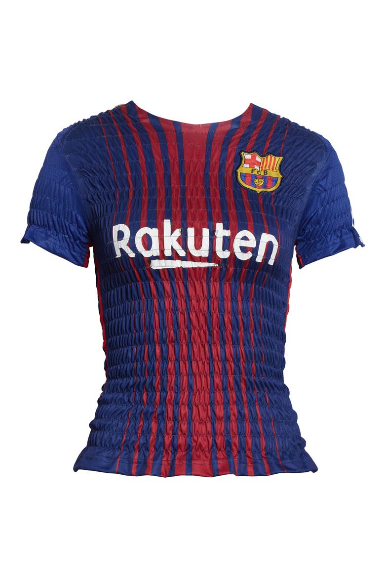 Shirred Soccer Jersey, Alternate, color, BLUE/ RED/ YELLOW MULTI