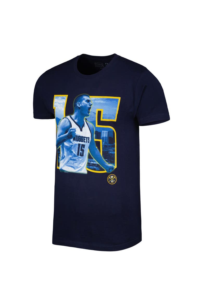 Unisex Stadium Essentials Nikola Jokic Navy Denver Nuggets Player Skyline T-Shirt, Alternate, color, Navy