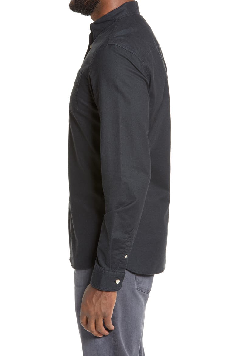 Fairview Slim Fit Button-Up Shirt, Alternate, color, JET BLACK