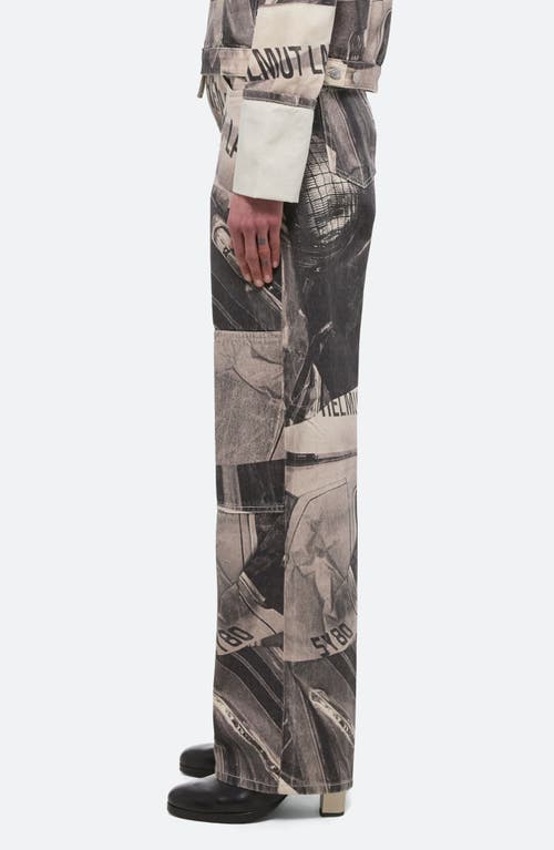 Helmut Lang Printed Carpenter Jeans In Black Multi