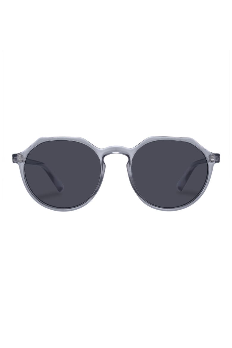 Speed of Night 51mm Round Sunglasses, Main, color, PEWTER