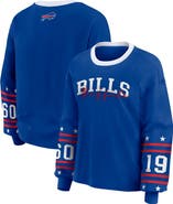 WEAR by Erin Andrews Women's WEAR by Erin Andrews Royal Buffalo Bills Plus Size Sport Long-Sleeve T-Shirt