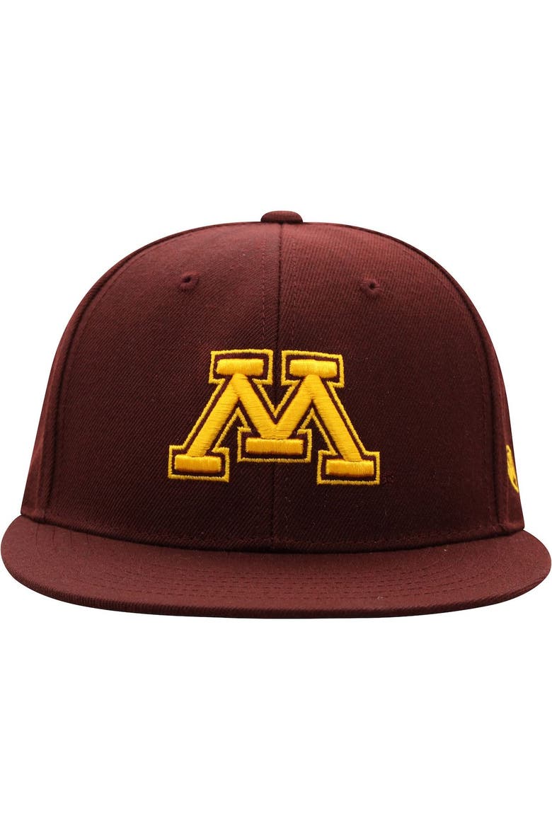 Men's Top of the World Maroon Minnesota Golden Gophers Team Color Fitted Hat, Alternate, color, Maroon