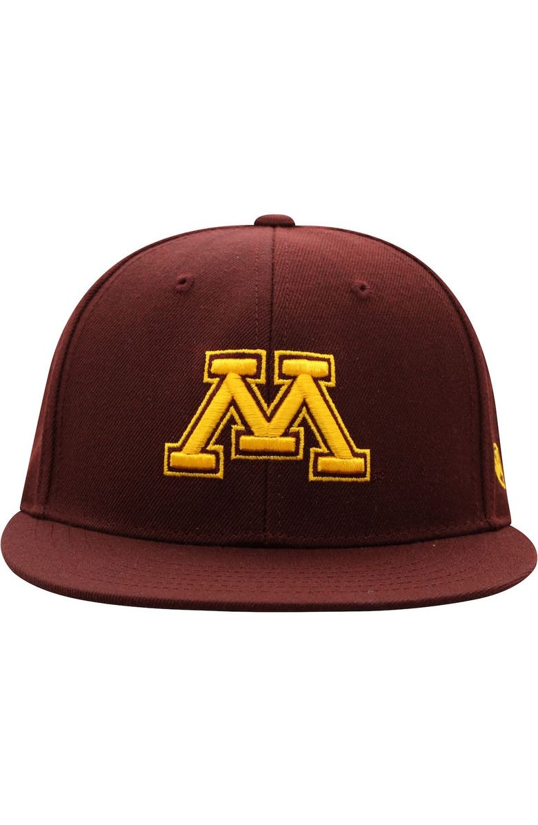 TOP OF THE WORLD Men's Top of the World Maroon Minnesota Golden Gophers Team Color Fitted Hat, Alternate, color, Maroon